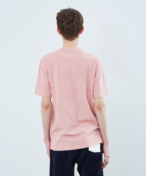 ABAHOUSE GRAY(アバハウスグレイ)の「【展開店舗限定】ストレッチタックフライス半袖Tシャツ(Tシャツ/カットソー・メンズ・ホワイト/ネイビー/グレー/ピンク/グレイッシュベージュ・46/48/50)」の15枚目の写真