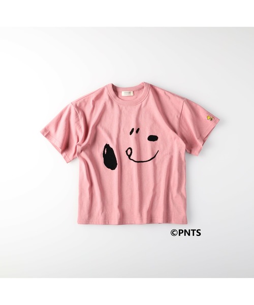 Right-on（ライトオン）の「【SNOOPY】ＢＩＧスヌーピーＴシャツ（Tシャツ/カットソー・キッズ・ベージュ/ピンク/ブラック・120/130/140/105）」の22枚目の写真