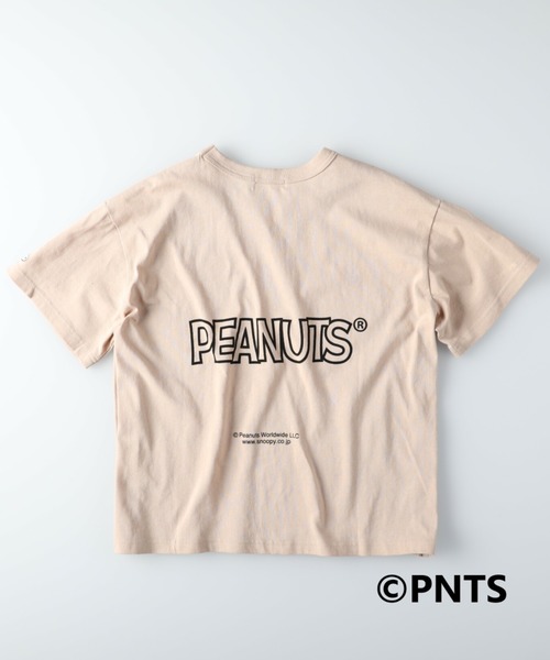 Right-on（ライトオン）の「【SNOOPY】ＢＩＧスヌーピーＴシャツ（Tシャツ/カットソー・キッズ・ベージュ/ピンク/ブラック・120/130/140/105）」の8枚目の写真