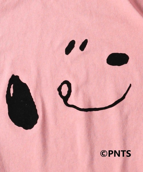 Right-on（ライトオン）の「【SNOOPY】ＢＩＧスヌーピーＴシャツ（Tシャツ/カットソー・キッズ・ベージュ/ピンク/ブラック・120/130/140/105）」の5枚目の写真