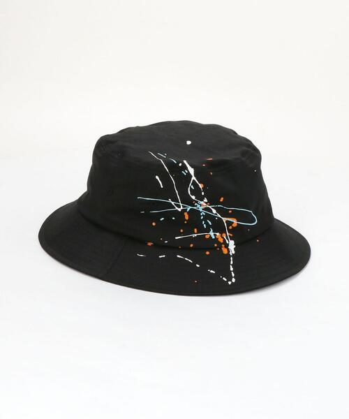 BEAUTY&YOUTH UNITED ARROWS（ビューティーアンドユースユナイテッドアローズ）の「BY ペイント バケットハット（ハット・メンズ・オフホワイト/ブラック・FREE）」の5枚目の写真