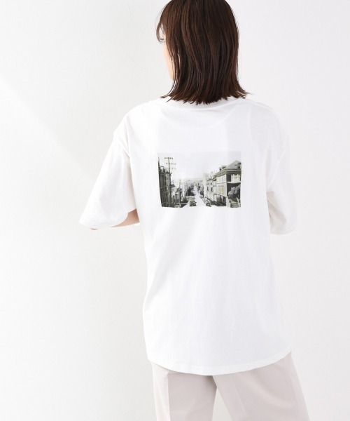 LOWRYS FARM（ローリーズファーム）の「フォトＢＩＧＴＥＥＳＳ　892687（ワンピース・レディース・ホワイト/チャコールグレー/ホワイト系その他・FREE）」の2枚目の写真