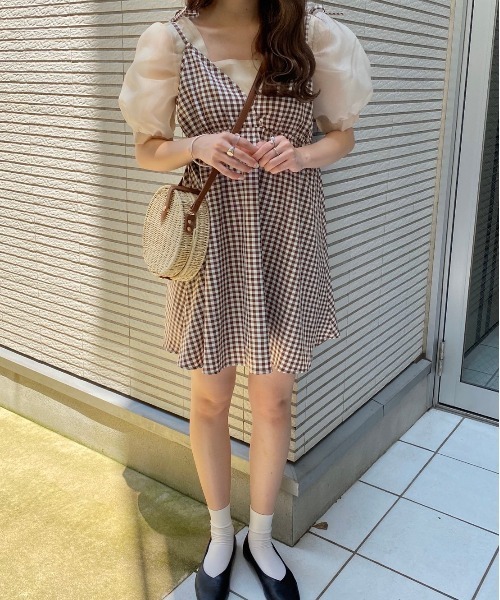 Heather(ヘザー)の「あいねねコラボシアーブラウス 892826(シャツ/ブラウス・レディース・ベージュ系その他/ブラック/ピンク・FREE)」の20枚目の写真