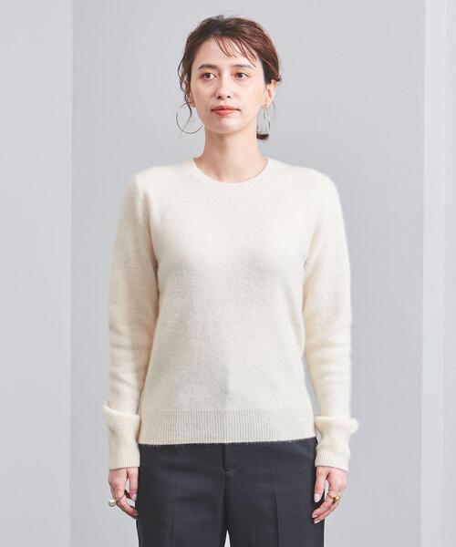 ユナイテッドアローズ　ファークルーネックニット UNITED ARROWS（ユナイテッドアローズ）の「UBCS ファー クルーネック