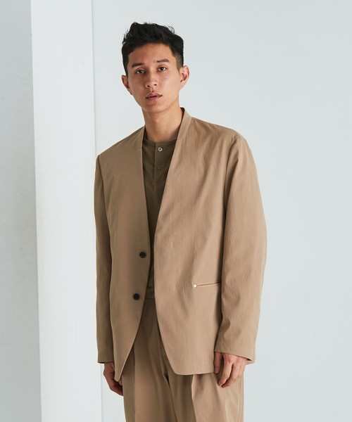 新品タグ付き　SEEALL \"classic no collar jacket\" 新品タグ付き SEEALL 