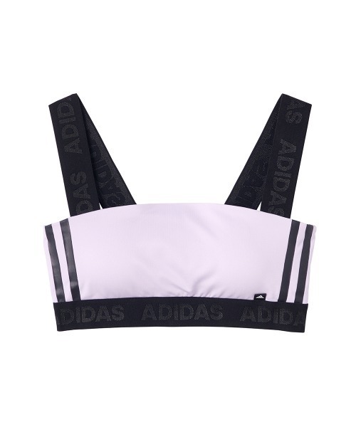 adidas（アディダス）の「adidas/アディダス スポーツブラ ノンワイヤーブラジャー ハーフトップ（スポーツブラ・レディース・パープル/ブラック/ベージュ系その他/ベージュ/ブラウン/オレンジ系その他/オリーブ/オレンジ・LARGE/MEDIUM）」の6枚目の写真