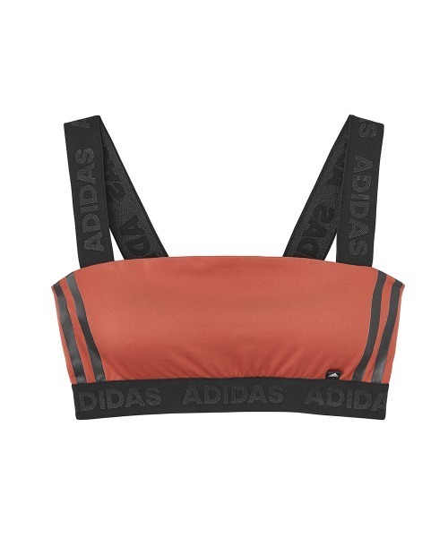 adidas（アディダス）の「adidas/アディダス スポーツブラ ノンワイヤーブラジャー ハーフトップ（スポーツブラ・レディース・パープル/ブラック/ベージュ系その他/ベージュ/ブラウン/オレンジ系その他/オリーブ/オレンジ・LARGE/MEDIUM）」の16枚目の写真