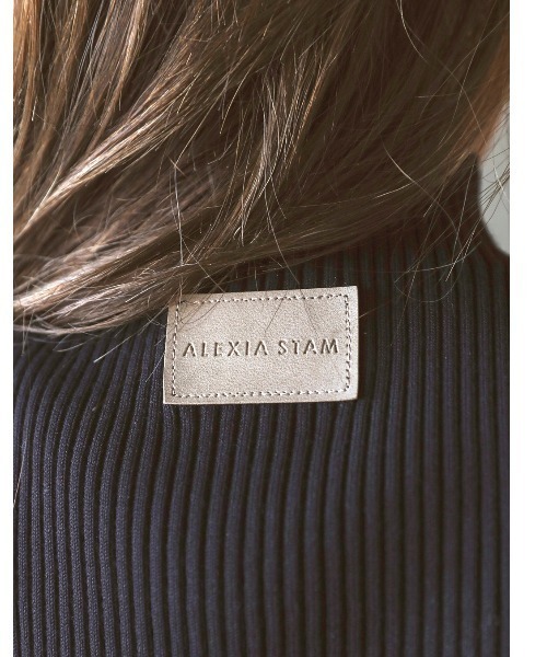 ALEXIA STAM（アリシアスタン）の「【JJ 2月号掲載】Rib Knit Sleeveless High Neck Top/リブニットスリーブレスハイネックトップ（ニット/セーター・レディース・アイボリー/ブラック/モカ・FREE）」の12枚目の写真