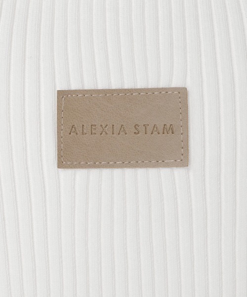 ALEXIA STAM（アリシアスタン）の「【JJ 2月号掲載】Rib Knit Sleeveless High Neck Top/リブニットスリーブレスハイネックトップ（ニット/セーター・レディース・アイボリー/ブラック/モカ・FREE）」の20枚目の写真
