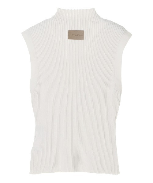 ALEXIA STAM（アリシアスタン）の「【JJ 2月号掲載】Rib Knit Sleeveless High Neck Top/リブニットスリーブレスハイネックトップ（ニット/セーター・レディース・アイボリー/ブラック/モカ・FREE）」の19枚目の写真