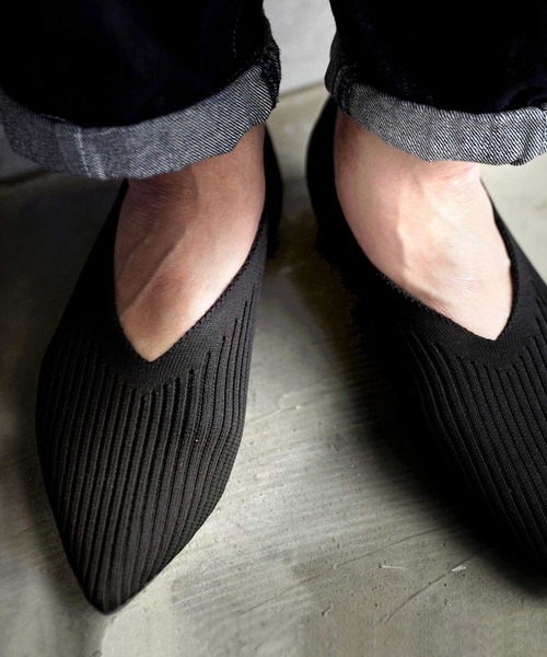 antiqua(アンティカ)の「Vカットニットパンプス(パンプス・レディース・ブラック/カーキ・LL/S/M/L)」の18枚目の写真