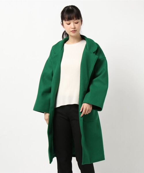 STYLEBLOCK（スタイルブロック）の「ウール調チェスターコート（チェスターコート・レディース・グリーン/キャメル/オレンジ系その他/ブラック・S/XXL/L/M/XL）」の9枚目の写真