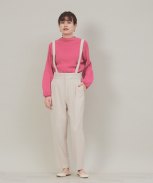 Rouge vif | 【WEB＆一部店舗限定】サスペンダータックテーパードパンツ(その他パンツ)