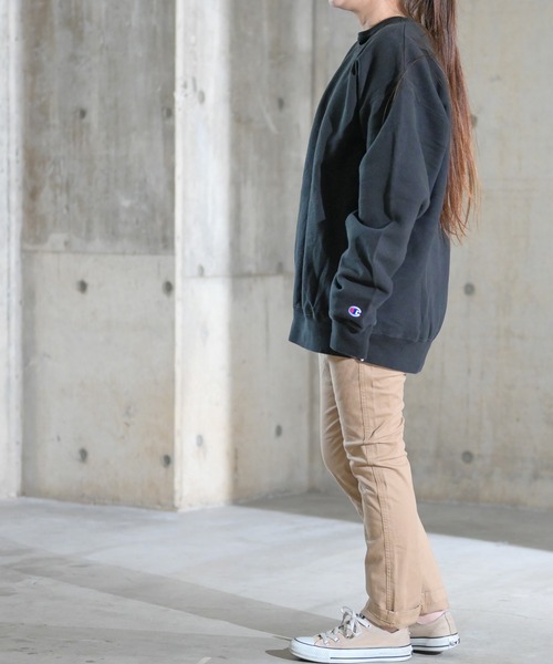 Champion（チャンピオン）の「【22】〔Champion/チャンピオン〕10oz ガーメントダイ クルーネックスウェットシャツ（スウェット・メンズ・ブラック/グレー/グリーン/ブルー/ネイビー/レッド/その他・MEDIUM/LARGE）」の16枚目の写真