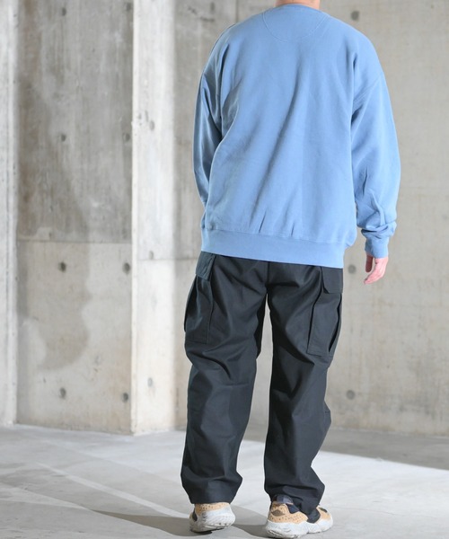 Champion（チャンピオン）の「【22】〔Champion/チャンピオン〕10oz ガーメントダイ クルーネックスウェットシャツ（スウェット・メンズ・ブラック/グレー/グリーン/ブルー/ネイビー/レッド/その他・MEDIUM/LARGE）」の20枚目の写真