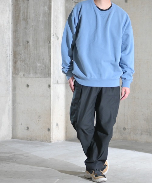 Champion（チャンピオン）の「【22】〔Champion/チャンピオン〕10oz ガーメントダイ クルーネックスウェットシャツ（スウェット・メンズ・ブラック/グレー/グリーン/ブルー/ネイビー/レッド/その他・MEDIUM/LARGE）」の18枚目の写真