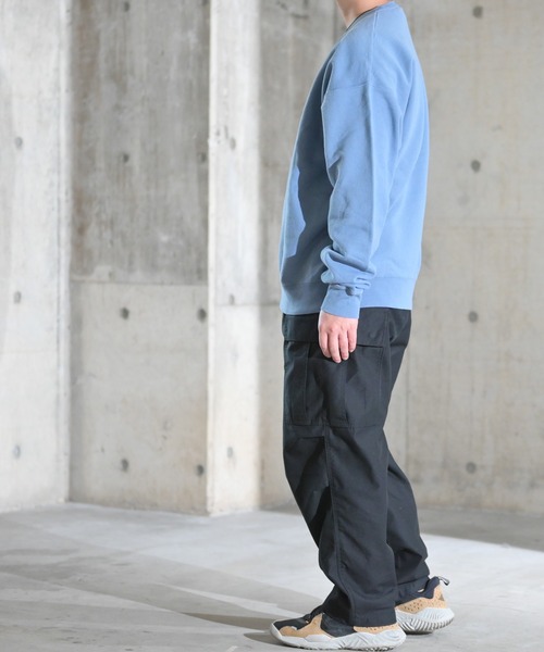 Champion（チャンピオン）の「【22】〔Champion/チャンピオン〕10oz ガーメントダイ クルーネックスウェットシャツ（スウェット・メンズ・ブラック/グレー/グリーン/ブルー/ネイビー/レッド/その他・MEDIUM/LARGE）」の19枚目の写真