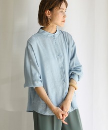 select MOCA | 2021 SS ノーカラーワッシャーデザインシャツ(シャツ/ブラウス)