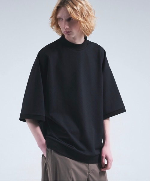 DOOPZ（ドープス）の「Punch mock neck balloon c/s  / ポンチモックネックバルーンカットソー（Tシャツ/カットソー・メンズ・グレー/ネイビー/ブラック/ホワイト・SMALL/MEDIUM/LARGE）」の6枚目の写真