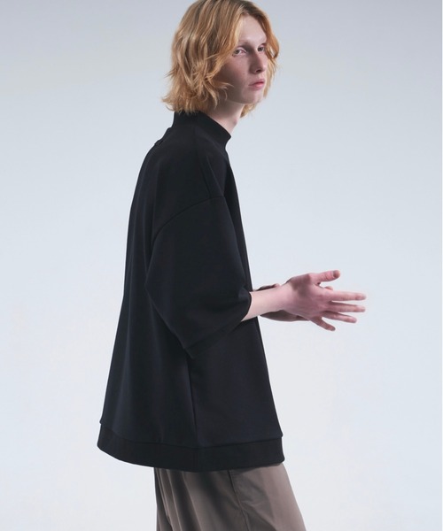 DOOPZ（ドープス）の「Punch mock neck balloon c/s  / ポンチモックネックバルーンカットソー（Tシャツ/カットソー・メンズ・グレー/ネイビー/ブラック/ホワイト・SMALL/MEDIUM/LARGE）」の7枚目の写真