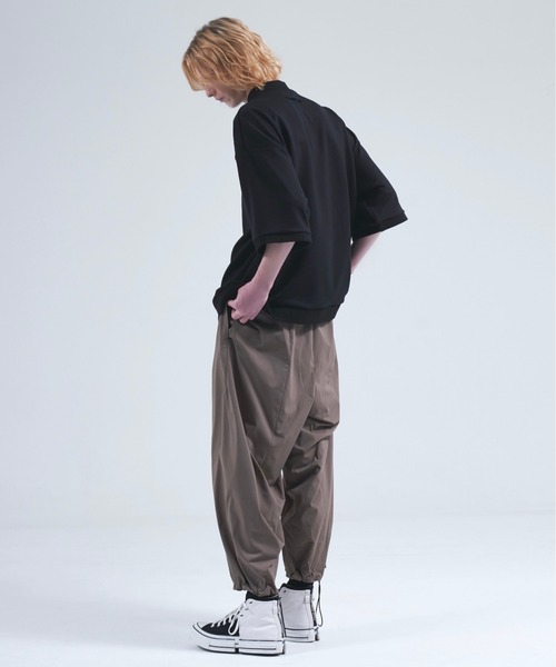 DOOPZ（ドープス）の「Punch mock neck balloon c/s  / ポンチモックネックバルーンカットソー（Tシャツ/カットソー・メンズ・グレー/ネイビー/ブラック/ホワイト・SMALL/MEDIUM/LARGE）」の9枚目の写真