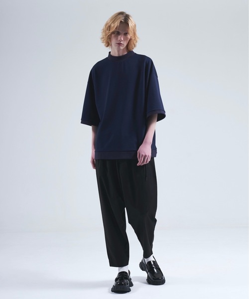 DOOPZ（ドープス）の「Punch mock neck balloon c/s  / ポンチモックネックバルーンカットソー（Tシャツ/カットソー・メンズ・グレー/ネイビー/ブラック/ホワイト・SMALL/MEDIUM/LARGE）」の16枚目の写真