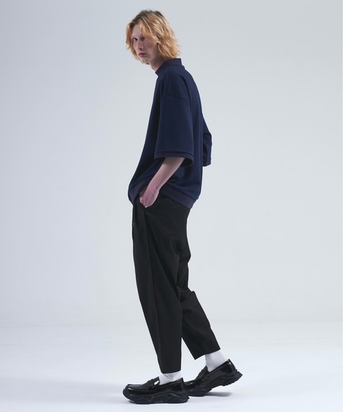 DOOPZ（ドープス）の「Punch mock neck balloon c/s  / ポンチモックネックバルーンカットソー（Tシャツ/カットソー・メンズ・グレー/ネイビー/ブラック/ホワイト・SMALL/MEDIUM/LARGE）」の18枚目の写真