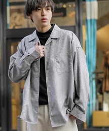 Beno | ダマスク柄 サテンジャガード ドルマンシルエット ワイド シャツ(シャツ/ブラウス)