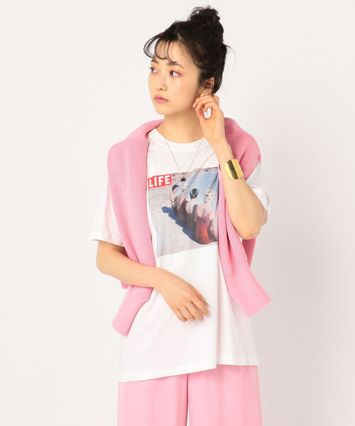 セール】【WEB限定カラーあり】LIFEプリントT（Tシャツ