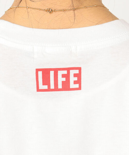 NOLLEY’S（ノーリーズ）の「【WEB限定カラーあり】LIFEプリントT（Tシャツ/カットソー・レディース・ブラック系その他3/ブラック系その他4/ブラック系その他5/ブルー系その他3・FREE）」の15枚目の写真