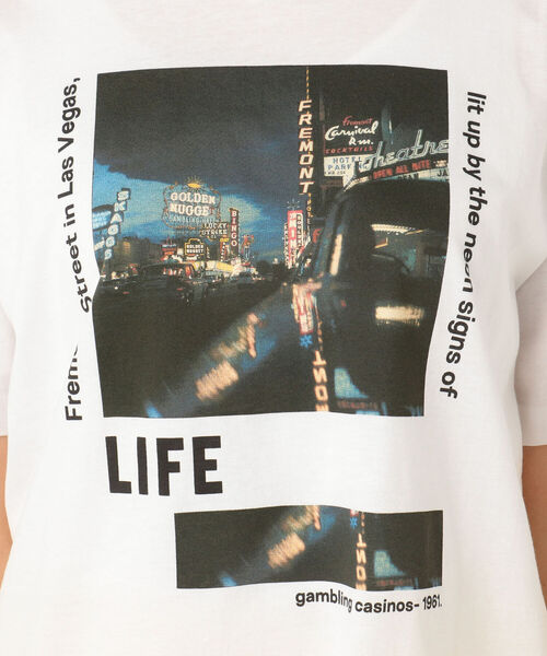 NOLLEY’S（ノーリーズ）の「【WEB限定カラーあり】LIFEプリントT（Tシャツ/カットソー・レディース・ブラック系その他3/ブラック系その他4/ブラック系その他5/ブルー系その他3・FREE）」の19枚目の写真