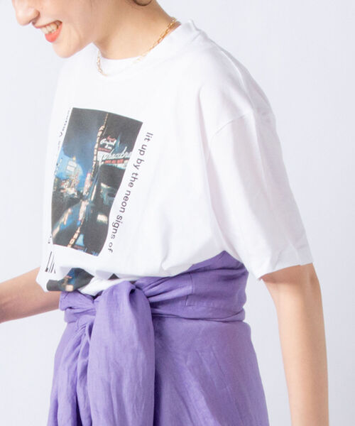 NOLLEY’S（ノーリーズ）の「【WEB限定カラーあり】LIFEプリントT（Tシャツ/カットソー・レディース・ブラック系その他3/ブラック系その他4/ブラック系その他5/ブルー系その他3・FREE）」の10枚目の写真