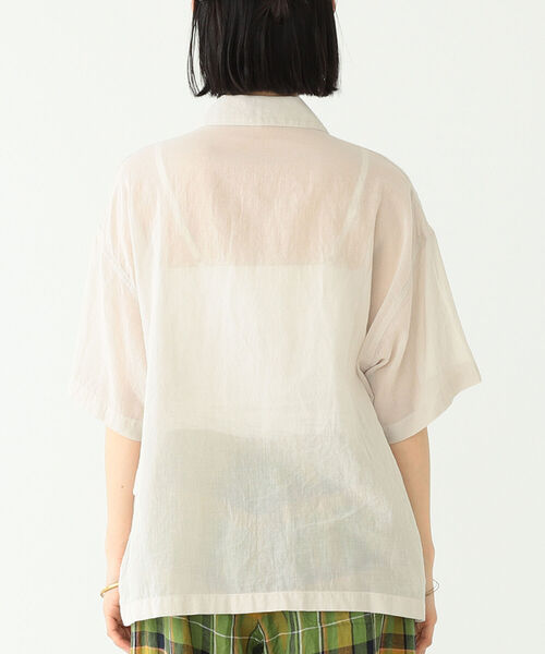 BEAMS BOY（ビームスボーイ）の「BEAMS BOY / ジャングル ファティーグ ショートスリーブ シャツ（シャツ/ブラウス・レディース・ベージュ/オリーブ・ONE SIZE）」の6枚目の写真