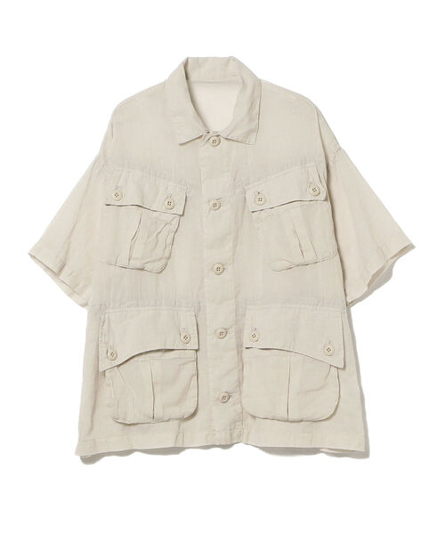 BEAMS BOY（ビームスボーイ）の「BEAMS BOY / ジャングル ファティーグ ショートスリーブ シャツ（シャツ/ブラウス・レディース・ベージュ/オリーブ・ONE SIZE）」の10枚目の写真