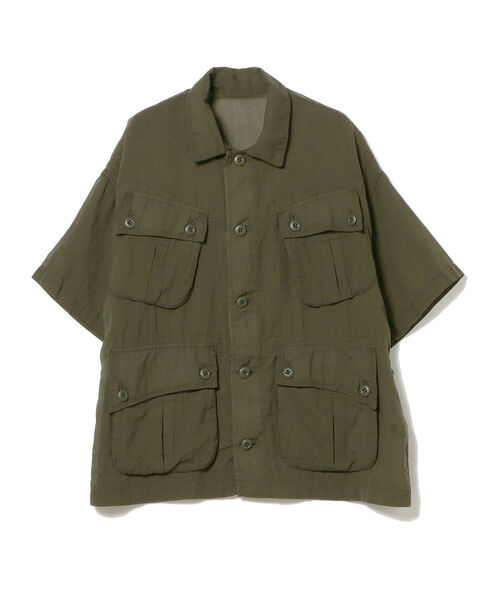 BEAMS BOY（ビームスボーイ）の「BEAMS BOY / ジャングル ファティーグ ショートスリーブ シャツ（シャツ/ブラウス・レディース・ベージュ/オリーブ・ONE SIZE）」の12枚目の写真