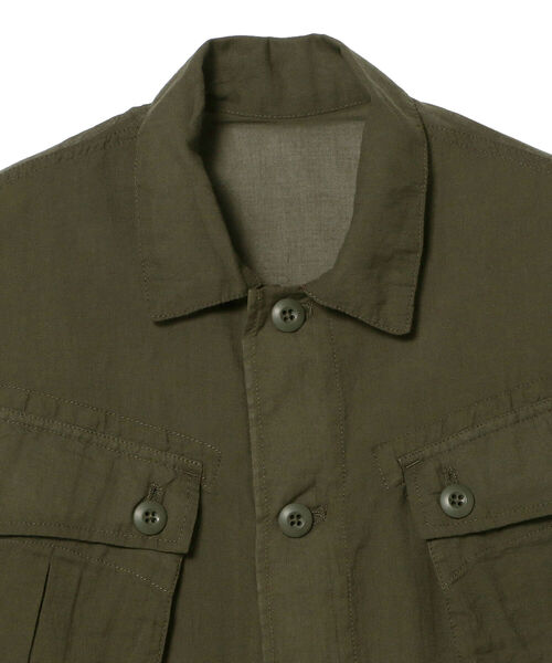 BEAMS BOY（ビームスボーイ）の「BEAMS BOY / ジャングル ファティーグ ショートスリーブ シャツ（シャツ/ブラウス・レディース・ベージュ/オリーブ・ONE SIZE）」の13枚目の写真