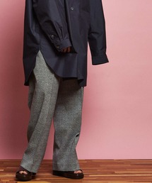 《ユニセックスアイテム》IMPORT FABRICワイドパンツ 【MAISON SPECIAL/メゾンスペシャル】