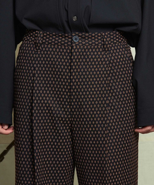 ユニセックスアイテム》IMPORT FABRICワイドパンツ 【MAISON