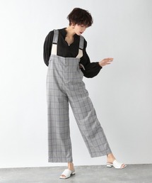 JEANASIS | チェックワイドサロペ/940321(サロペット/オーバーオール)