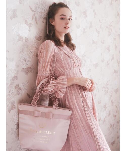 メゾンドフルール タグ付 総レース切り替えドレス　ワンピース　ピンク Maison de FLEUR（メゾンドフルール）の「総レース切り替え