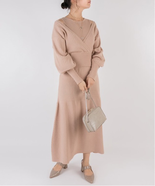 RANDA（ランダ）の「ニットワンピースボレロセット（ワンピース）」 - WEAR