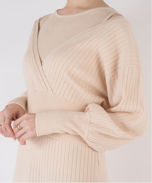 RANDA（ランダ）の「ニットワンピースボレロセット（ワンピース）」 - WEAR