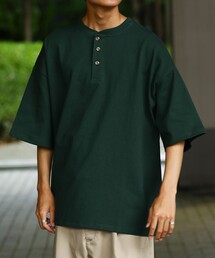 FREAK'S STORE | WEB限定 ビッグシルエット マックスウェイト ヘンリーネックTシャツ/オーバーサイズ(Tシャツ/カットソー)