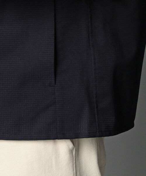 GLOSTER（グロスター）の「AIR TROUGH シャツカーディガン ※通気性◎、軽量◎、ストレッチ性◎の機能素材を使用（カーディガン/ボレロ・メンズ・ネイビー/ライトグレー・S/M/L）」の11枚目の写真