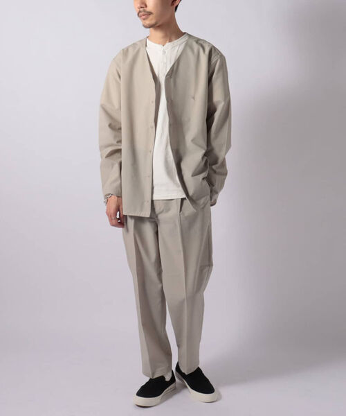 GLOSTER（グロスター）の「AIR TROUGH シャツカーディガン ※通気性◎、軽量◎、ストレッチ性◎の機能素材を使用（カーディガン/ボレロ・メンズ・ネイビー/ライトグレー・S/M/L）」の20枚目の写真