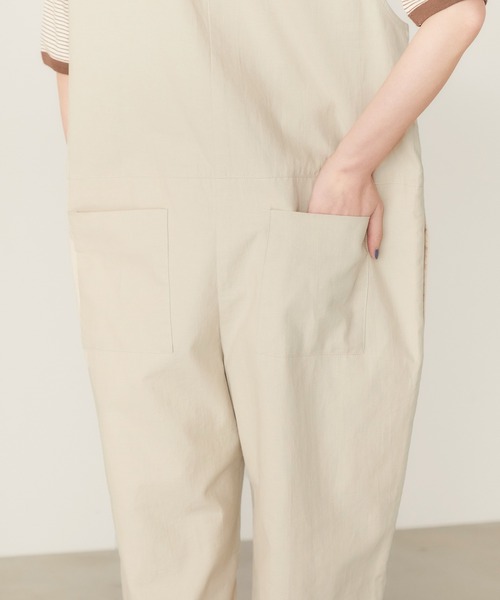 forksy.】リネンタッチくるみボタン付きオールインワン forksy.│MONO