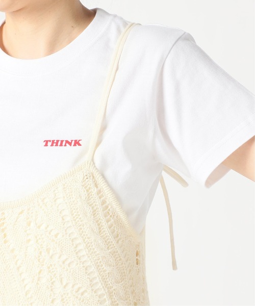 U by SPICK&SPAN（ユーバイスピックアンドスパン）の「クロシェニットサロペット◆（サロペット/オーバーオール・レディース・アイボリー・38/36）」の4枚目の写真