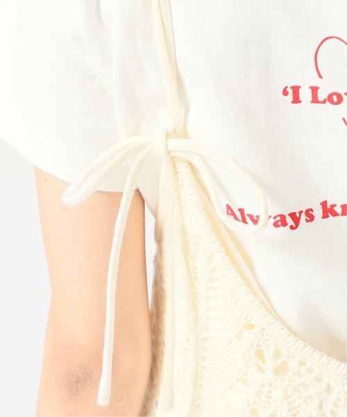 U by SPICK&SPAN（ユーバイスピックアンドスパン）の「クロシェニットサロペット◆（サロペット/オーバーオール・レディース・アイボリー・38/36）」の10枚目の写真