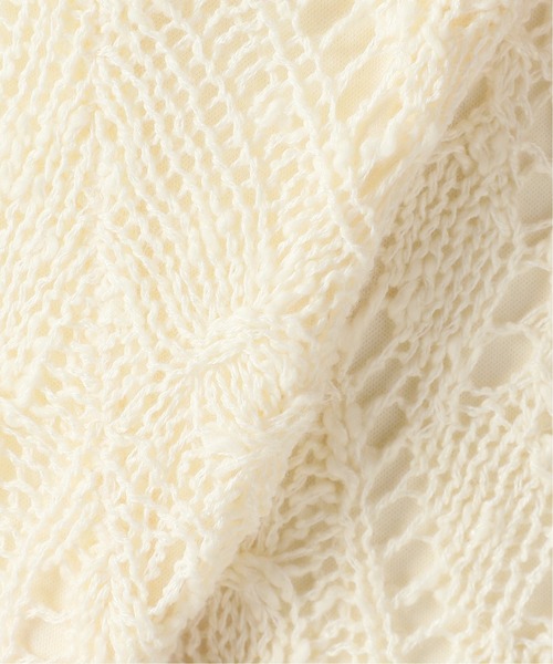 U by SPICK&SPAN（ユーバイスピックアンドスパン）の「クロシェニットサロペット◆（サロペット/オーバーオール・レディース・アイボリー・38/36）」の13枚目の写真