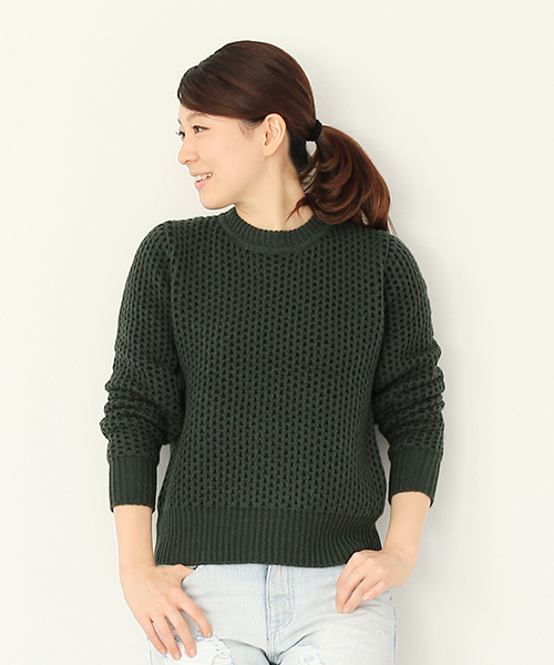 B:MING by BEAMS(ビーミングバイビームス)の「□B ビーミング by ビームス / ACフェザーニットプルオーバー(ニット/セーター・レディース・オフホワイト/ライトグレー/グリーン/ネイビー・ONE SIZE)」の4枚目の写真